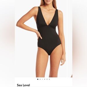 Sea Level Essentials Longline One Piece Swimsuit